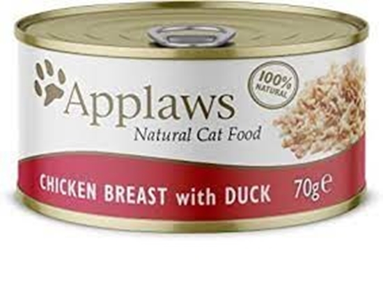 Picture of Applaws 100% Natural Wet Cat Food, Chicken with Duck 70gr